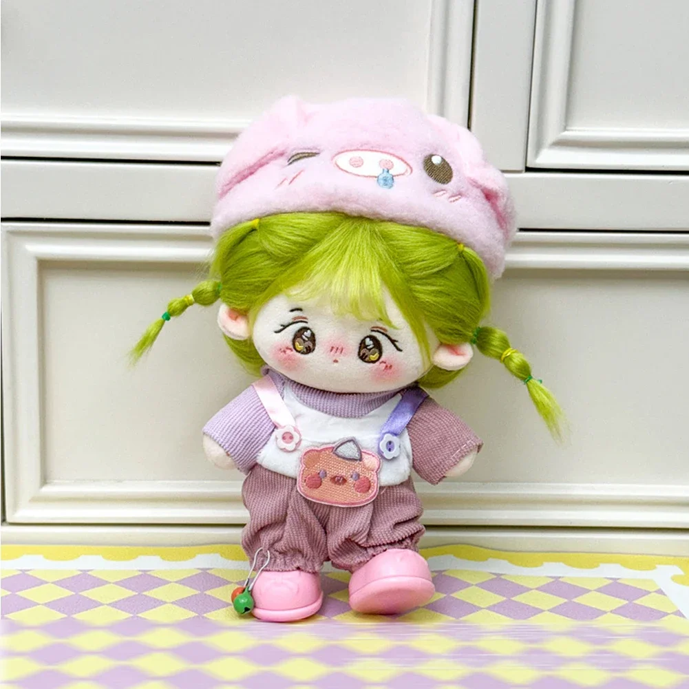 For 20CM Cotton Doll Rompers Cartoon Plush Doll Replacement Outfit Playing House Accessories Mini Clothes