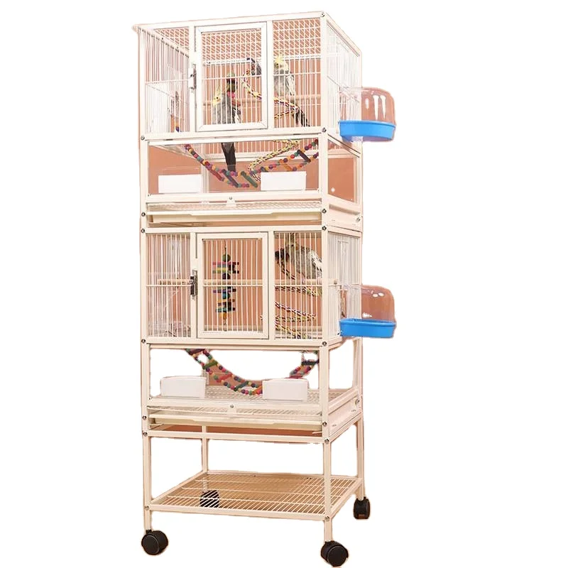 

Mild Steel Wire Heavy Duty Strong Wire Luxury Parrot 6 House Grid Parrot Breeding Cage Cabinet Bird Cage Flight Cage