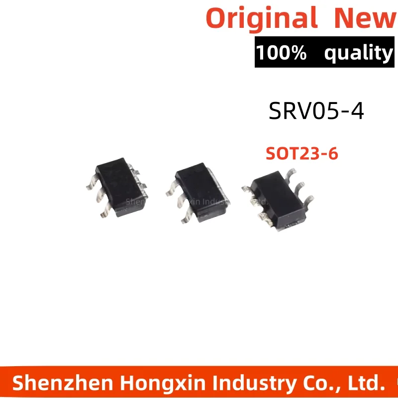 50Pcs SRV05-4 SRV05-4.TCT V05 SRV05 Unidirectional TVs / ESD Diode SMD SOT23-6 New Good Quality Chipset