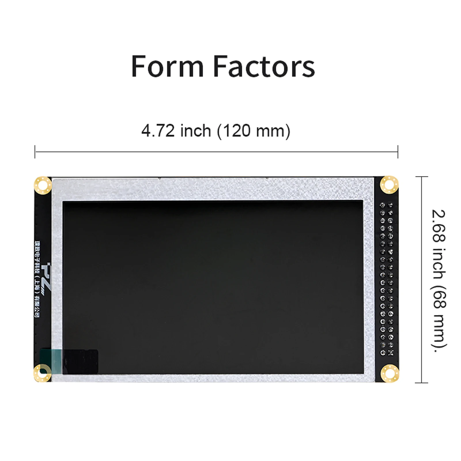 PZ-LCD430 4.3 Inch TFT LCD Display Screen 800x480 Resolution RGB for DIY Electronics