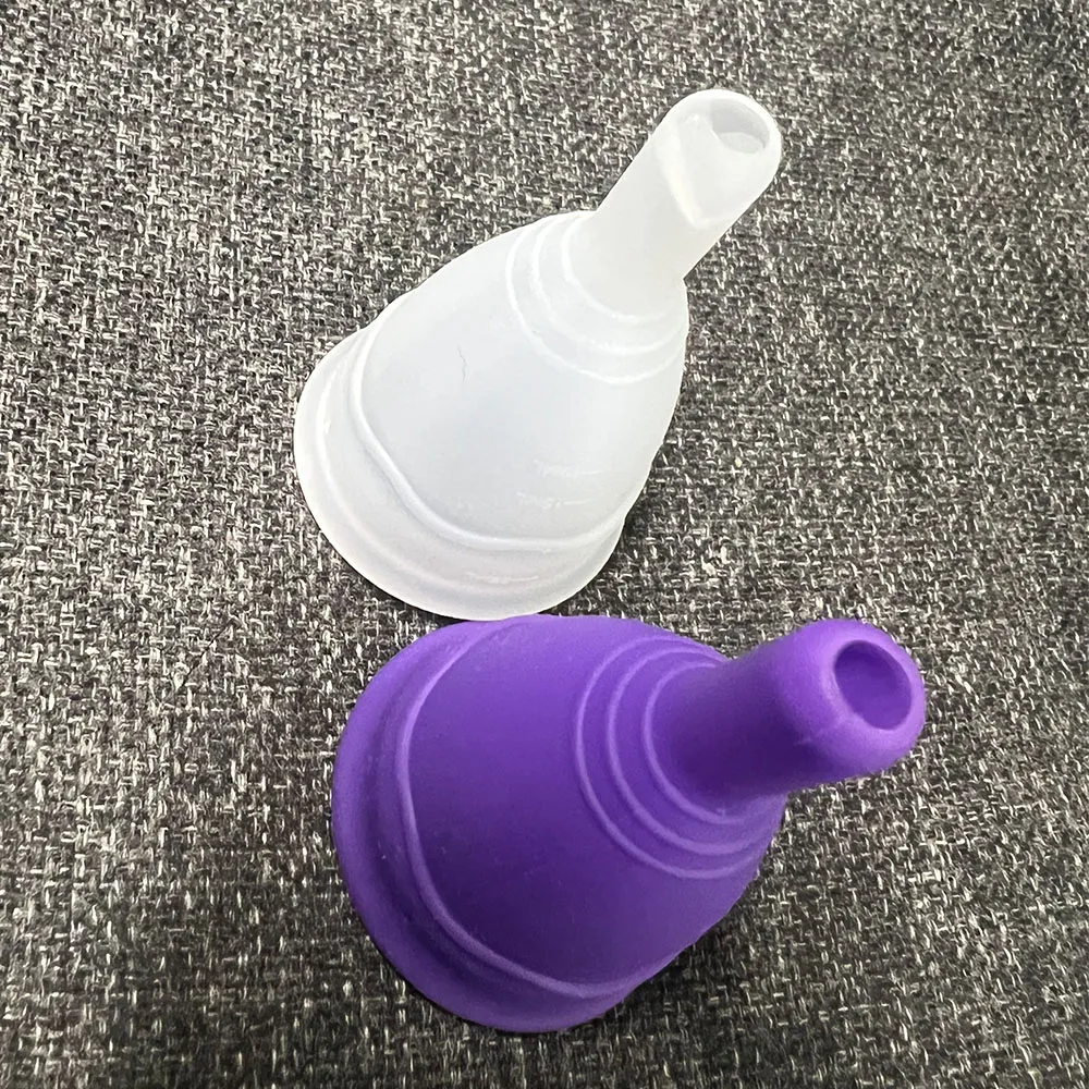 Medical Silicone Menstrual Cup Feminine Hygiene Period Discharge Valve Moon  Silicone Cup Copita Lady Women Cup Reusable