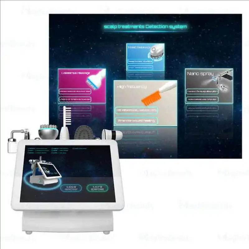 

Portable 5 in 1 Scalp Care Machine Scalp Treatment Hair Restoration Machine Hair Loss Scalp Massager for Hair Salon Equipment