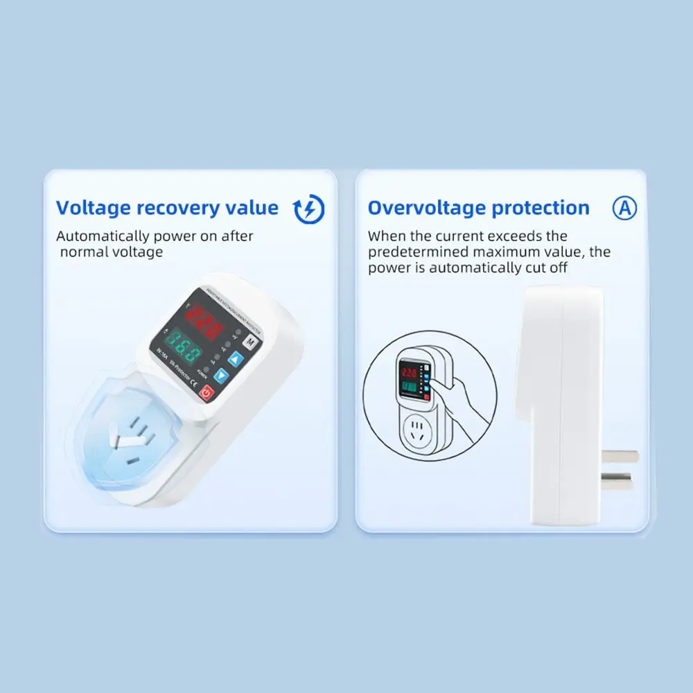 Adjustable Protection Voltage Protector Automatic Reclosing Overcurrent Protection Voltage Protection Plug Password Setting