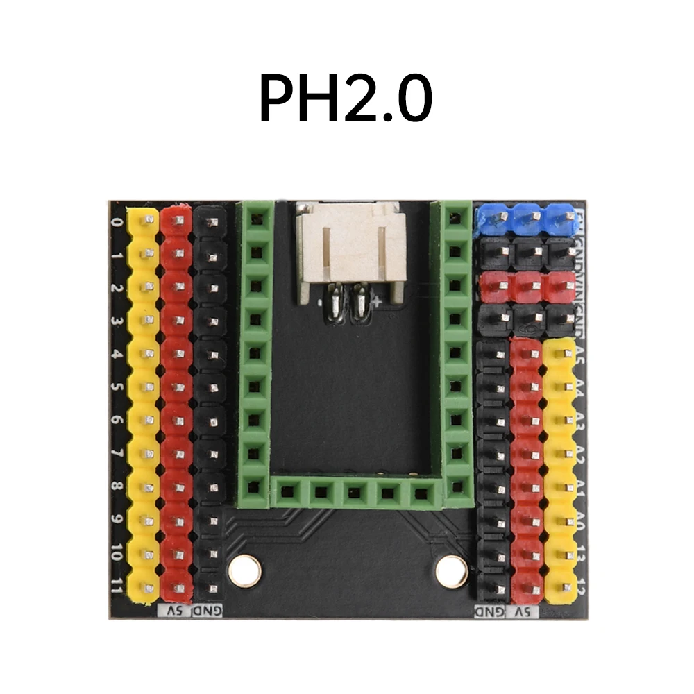 NANO V3  supermini type-c rozvoj deska atmega328p čipem ch340 řadový levý bok lodi  USB 5V/DC6~12V PH2.0