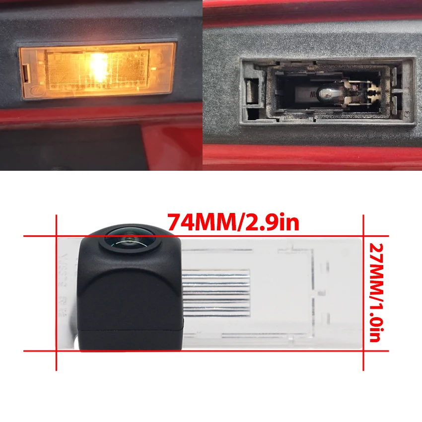 Rear View Camera For Smart Fortwo Cabrio W453 453 Renault Kadjar Night Vision Fisheye Lens Backup Reverse Camera HD 1080P 170°