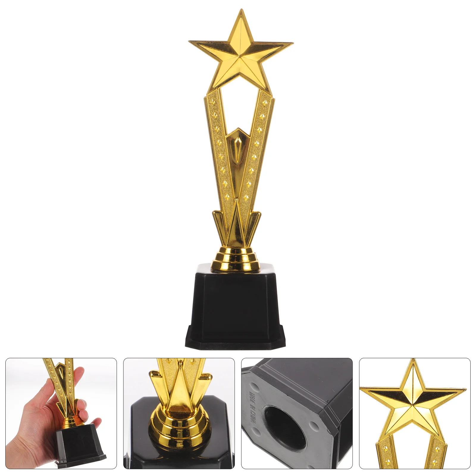 

Children's Trophy Ceremony Award Winner Gift Competition Pentagram Model for School Plastic Celebration Cup Shaped Decor