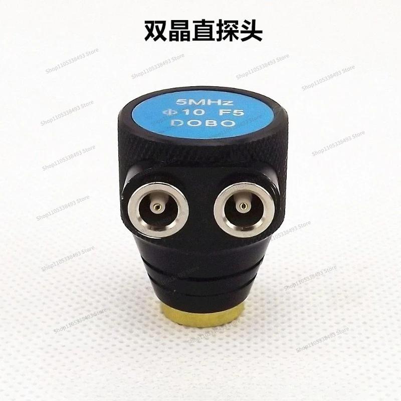 For 5MHZφ 10F5 Ultrasonic Flaw Detector Double Crystal Straight Probe UT Non-destructive Testing Focused Segmentation Probe