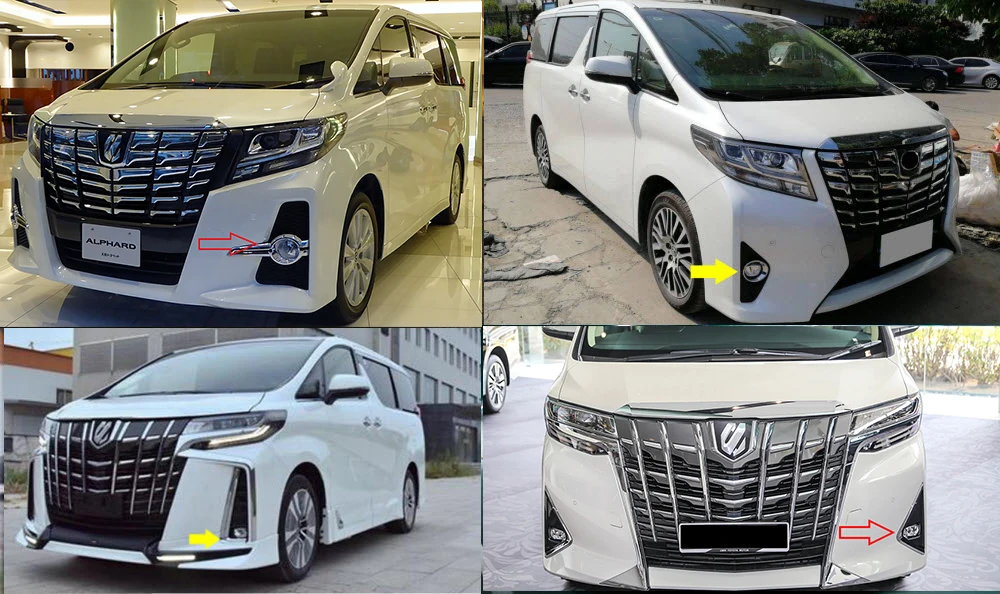 Upgrade Led Fog Lights DRL For Toyota Alphard MK3 2015-2018 2019 2020 2021 Car DRL Daytime Running Light Fog Lamp Assembly detail image 1