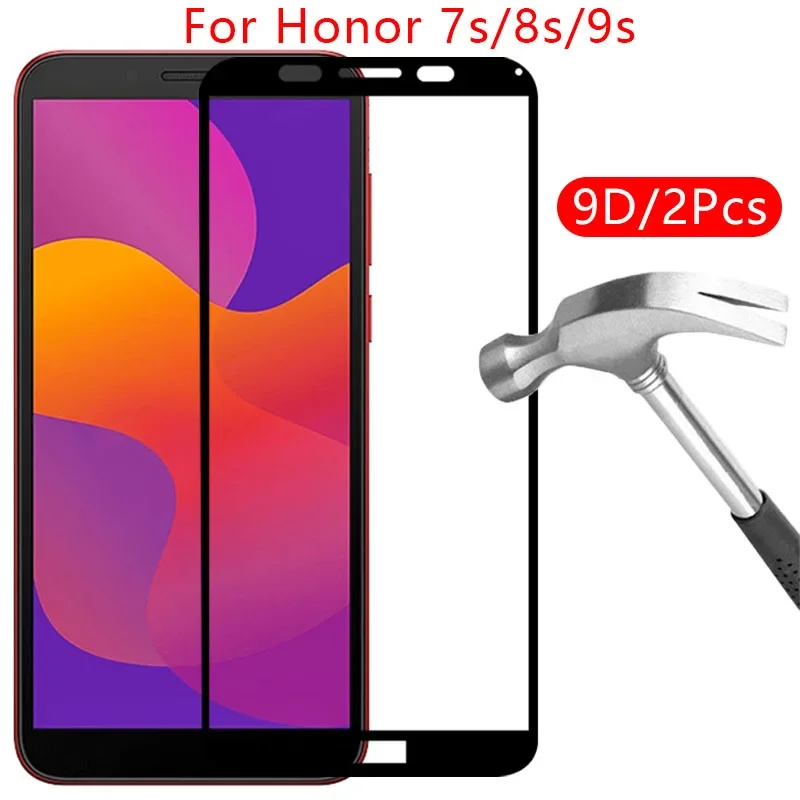 9d protective tempered glass for huawei honor 9s 8s prime 2020 7s screen protector on the honer 7 8 9 s s7 s8 s9 8sprime honor8s