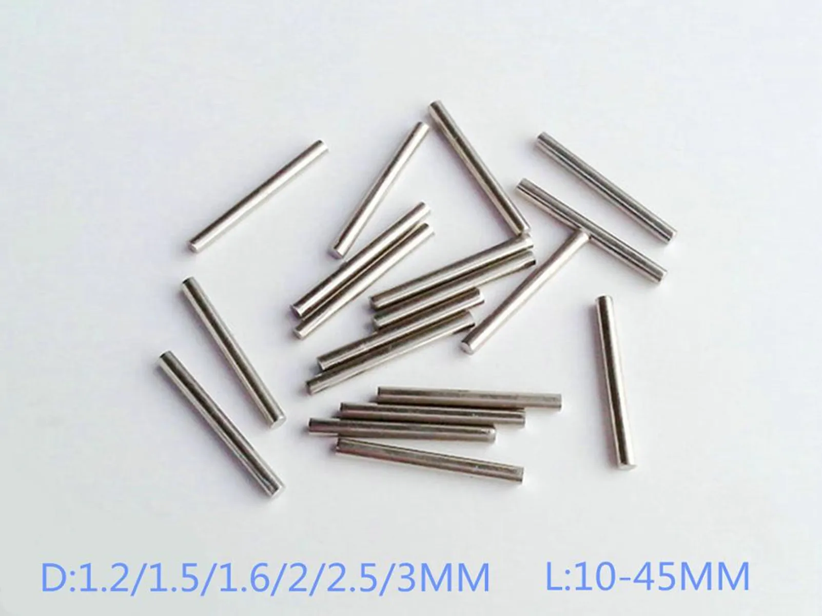 

40 PCS 1.2/1.5/1.6/2/2.5/3MM Length 510-45MM Toy Car Frame Part Stainless Steel DIY Round Shaft Rod Bar