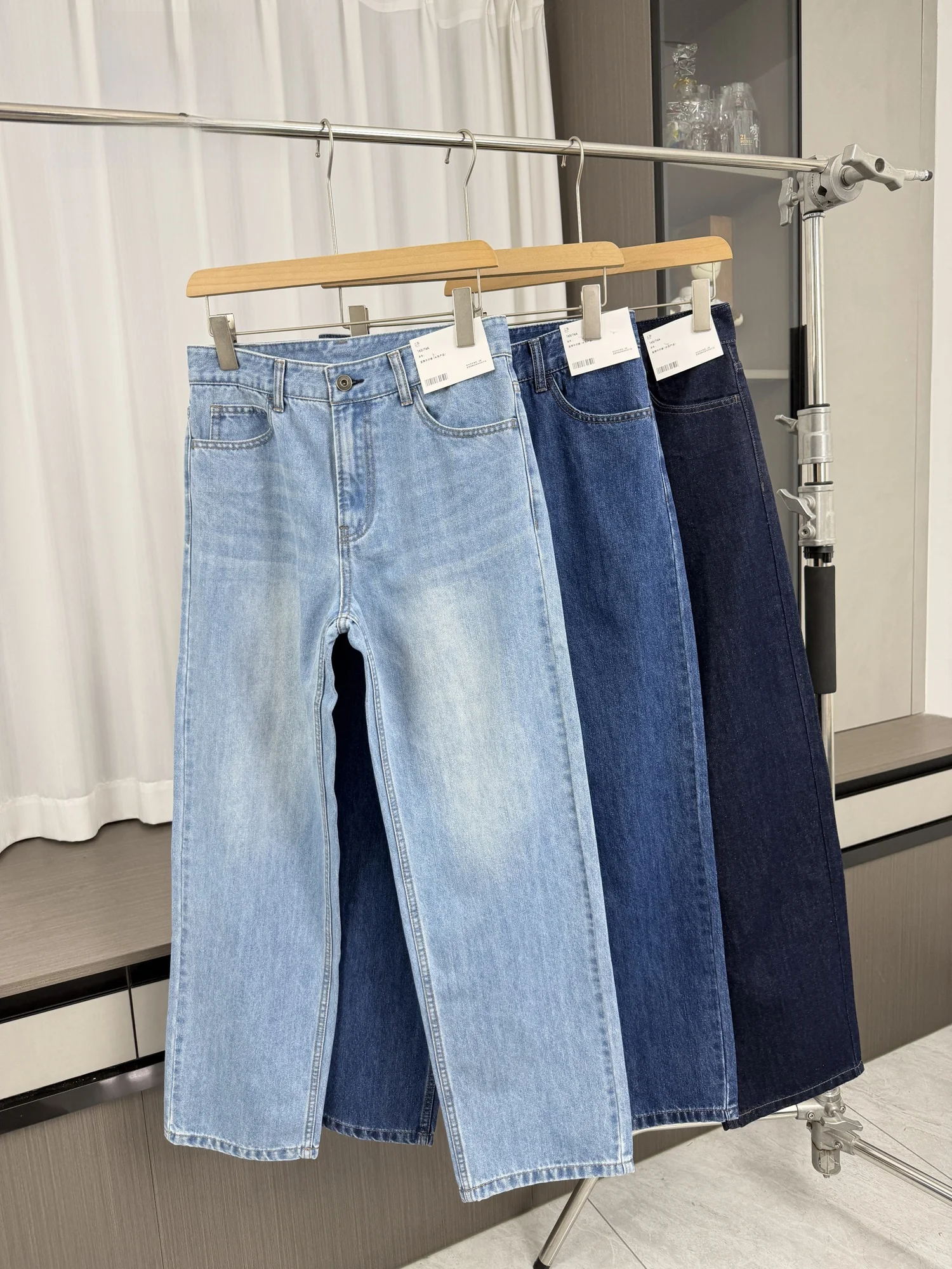

Retro Washed Straight Leg Casual Jeans Men's Spring Summer Comfortable Breathable Versatile Loose Fit Fashionable Denim