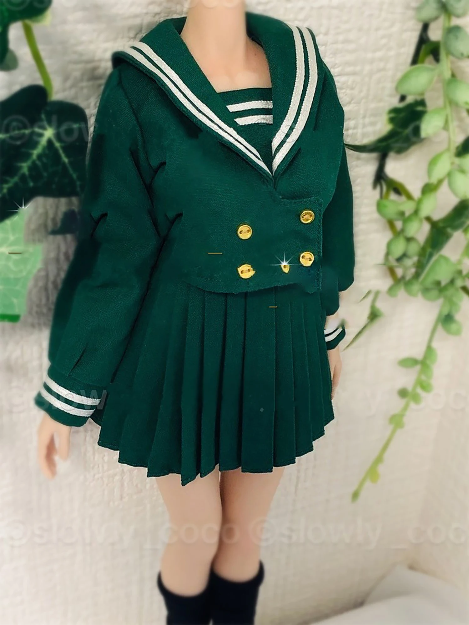 

1/6 College Style Student Girl School Uniform Clothes Model Fit For 12'' TBLeague Action Figure