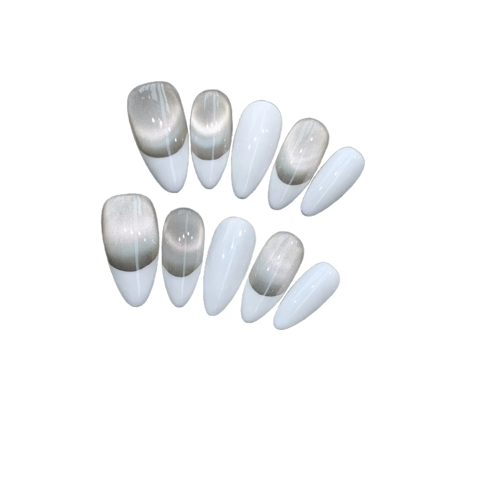 

French Normcore Style Whitening Simple Fashion Handmade Manicure (358)