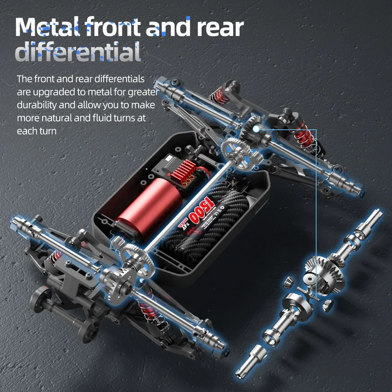 SUBIDA 프로페셔널 4WD 고속 완전 비례식 원격 제어 자동차 S9 1 브러시리스 스피드 드리프트 오프로드 RC 레이싱카