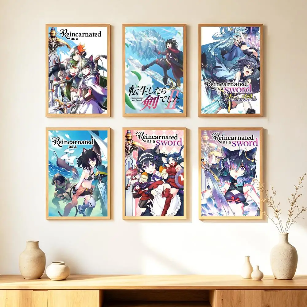 game Reincarnated as a Sword Poster HD Poster Warm Home Decoration Suitable for Bedroom and Living Room Gifts Giving