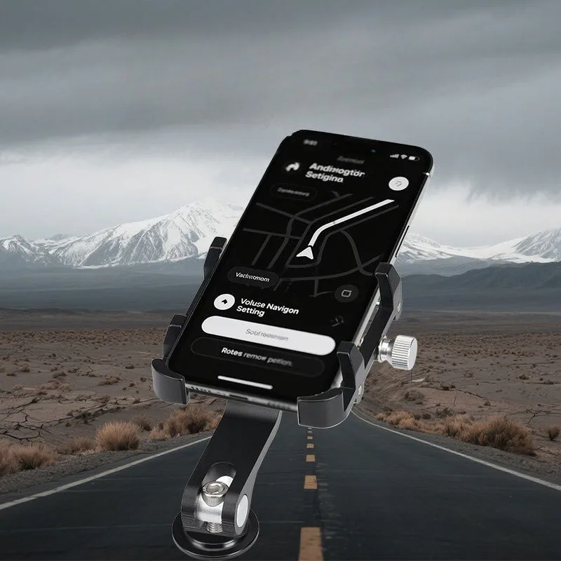 Mountain Road Bike Mobile Phone Stand Aluminum Alloy Rotation Anti-slip Adjustable Bicycle Computer Mount Bicycle Accessories