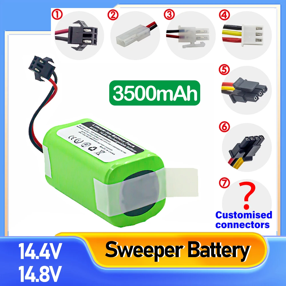 Литий-ионный аккумулятор 4S1P 14,4/14,8 в 3500 мАч для Xiaomi G1/ILIFE A4s/RoboVac 11/Deebot N79/Conga 990/Conga 1290/Liectroux C30B sweeper
