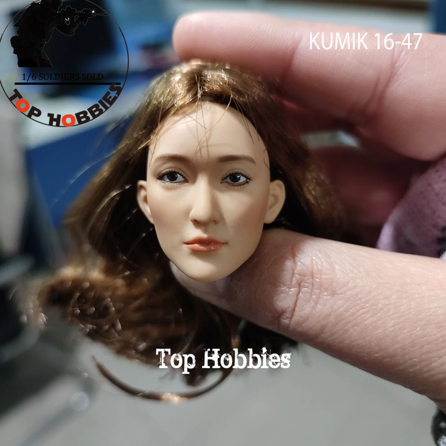 

KM16-47 1/6 Scale Action Figure Accessory KUMIK Female Head Sculpture Model For 12Inch JIAOU DOLL Tbleague Body 1/6 Figure Doll