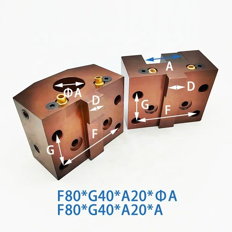 Turret Turning Tool Holder CNC Lathe Positioning Screw Hole Spacing 80 X 40