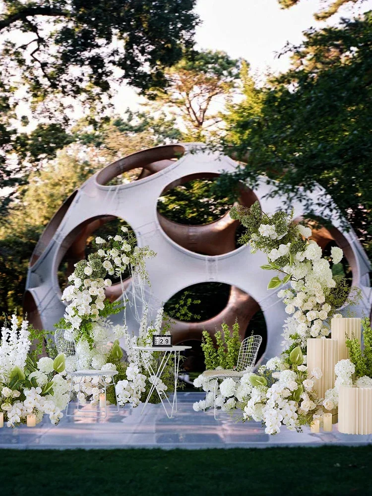 Artificial Flower Green Plant Landscape Wedding Festival Scene Layout Floral Show Window Decoration