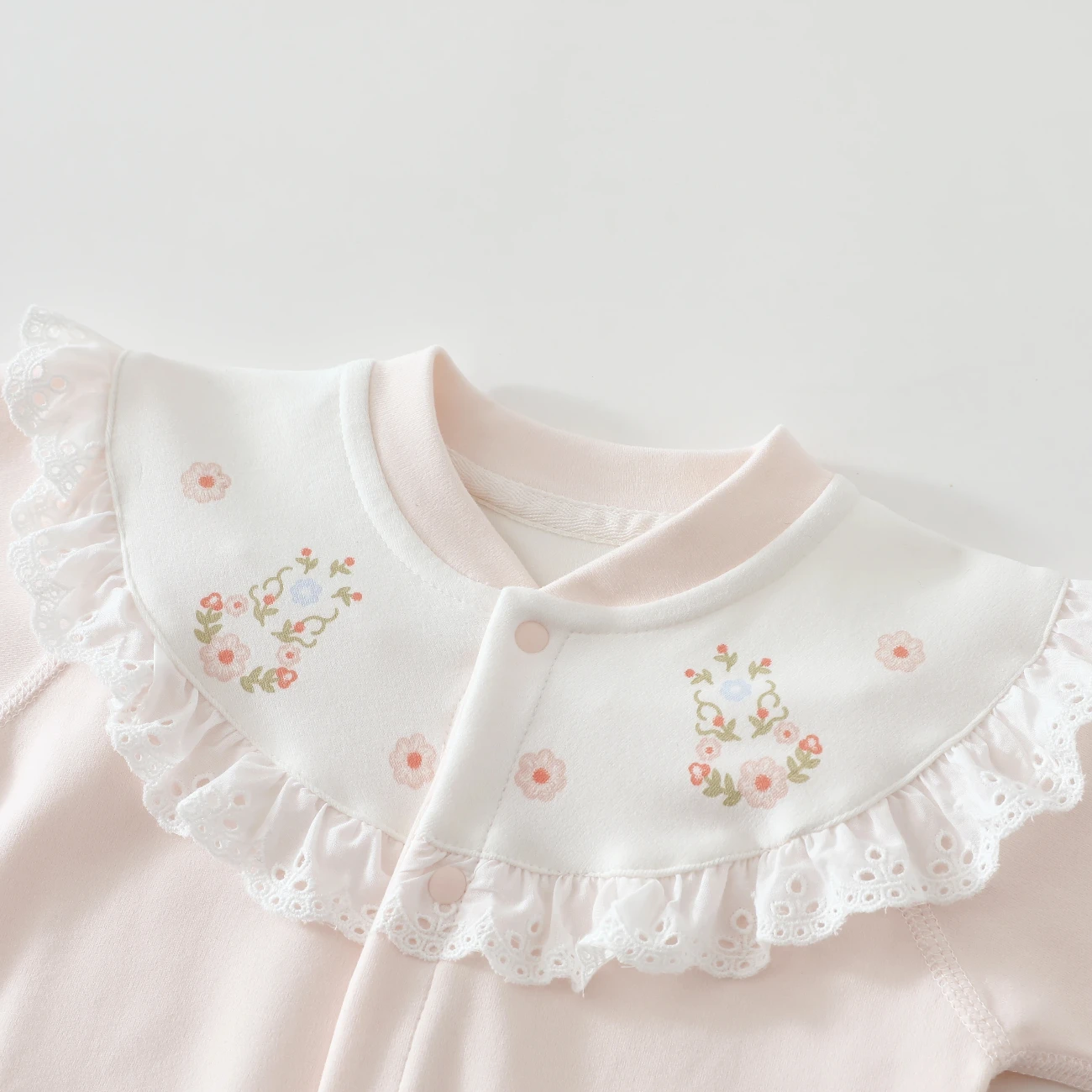 Newborn Pink Embroidered Lace - đánh giá và giá Newborn Baby Girl Romper Floral