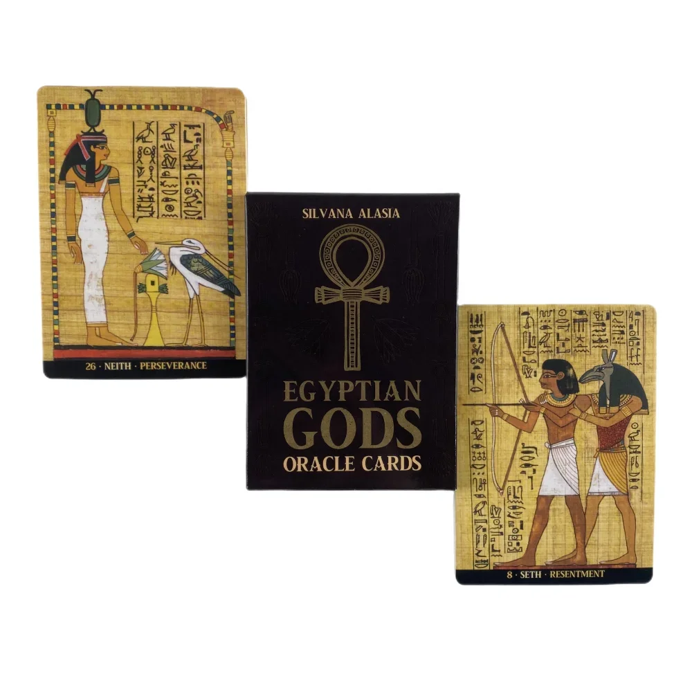 Egyptian Gods Oracle Cards Table Game Fate Card Fortune Telling Game Tarot Prophecy Divination Deck Family Party Board Game