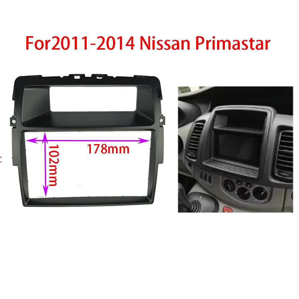 

7INCH Car Radio Fascia for Nissan Primastar Opel Vivaro Renault Trafic II Installation Frame Panel DVD Face Plate Trim
