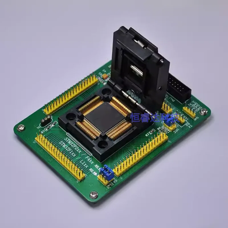 STM32-QFP144 Yamaichi IC Test Socket Programming Adapter for QFP144 LQFP144 0.5mm STM32F10xZ STM32L1xxZ STM32F2xxZ STM32F4xxZ