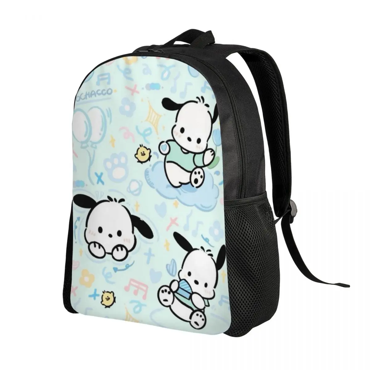 Custom 3D Print Pochacco Kawaii Dog Backpacks for Boys Girls School College Travel Bags Men Women Bookbag Fits 15 Inch Laptop