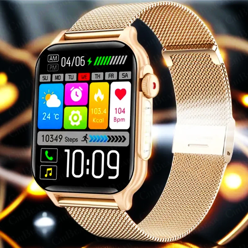 

2025 New For Huawei Xiaomi Bluetooth Call Smartwatch Women Health Detection ECG+PPG Sports Waterproof Smartwatch For Android IOS