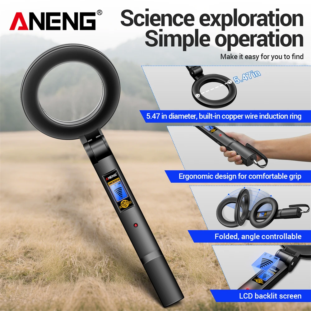 ANENG DM3005B Treasure Hunter Pointing Metal Detector Pro Pinpointing Device Portable Underground Search Treasure Coin Detector