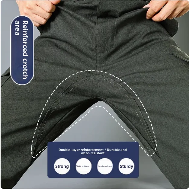 

Спецодежда Свободный крой, устойчивые к сварке уличные повседневные брюки, тонкие летние брюки для работников и обслуживания Stf