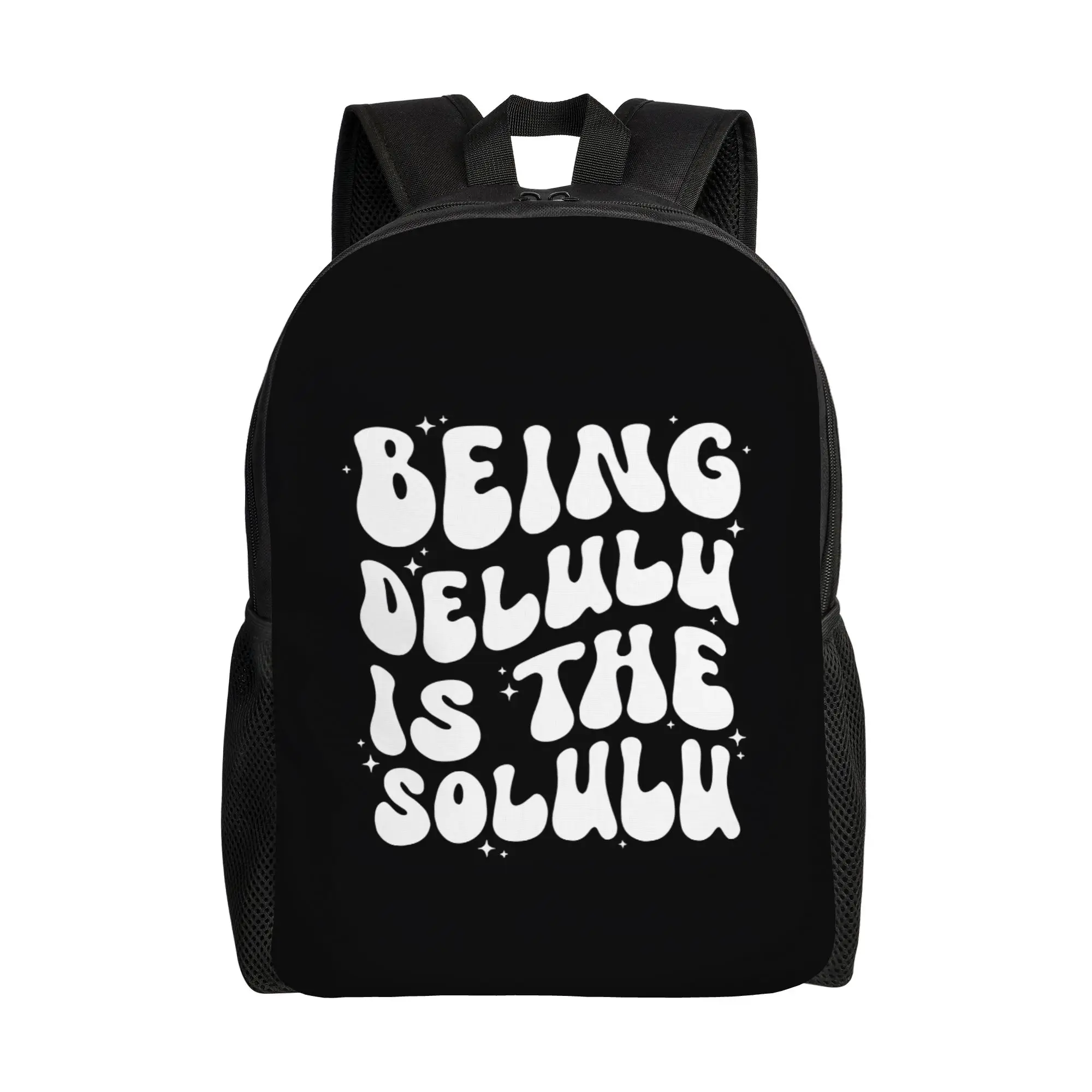 

Рюкзак dDelulu Being Delulu Is The Solulu Lulu dDelulu для мужчин, повседневный, большой вместимости, для ноутбука, к новому учебному году