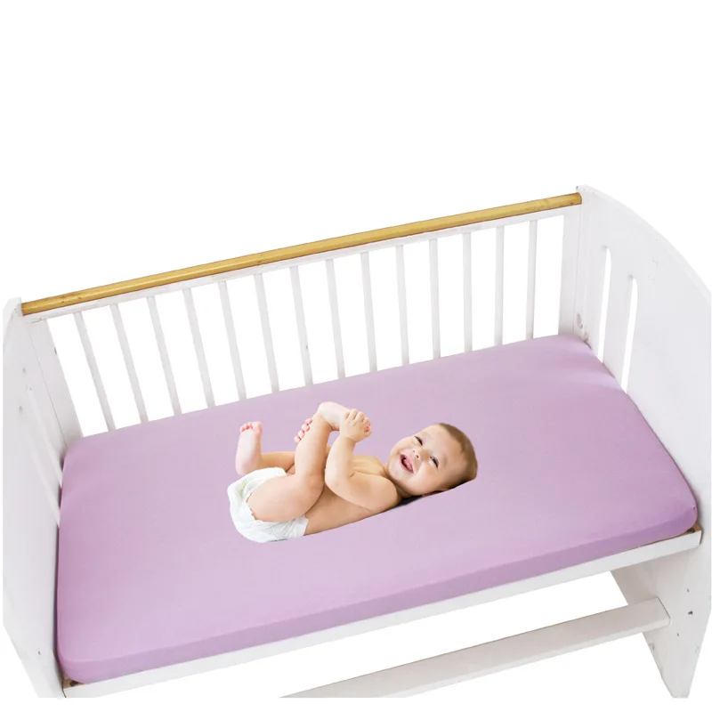 Baby Crib Fitted Sheet Kindergarten Kids Mattress Cover Children\'s Spliced ​​bed Sheet Newborn Bassinet Cradle Sheets Beding