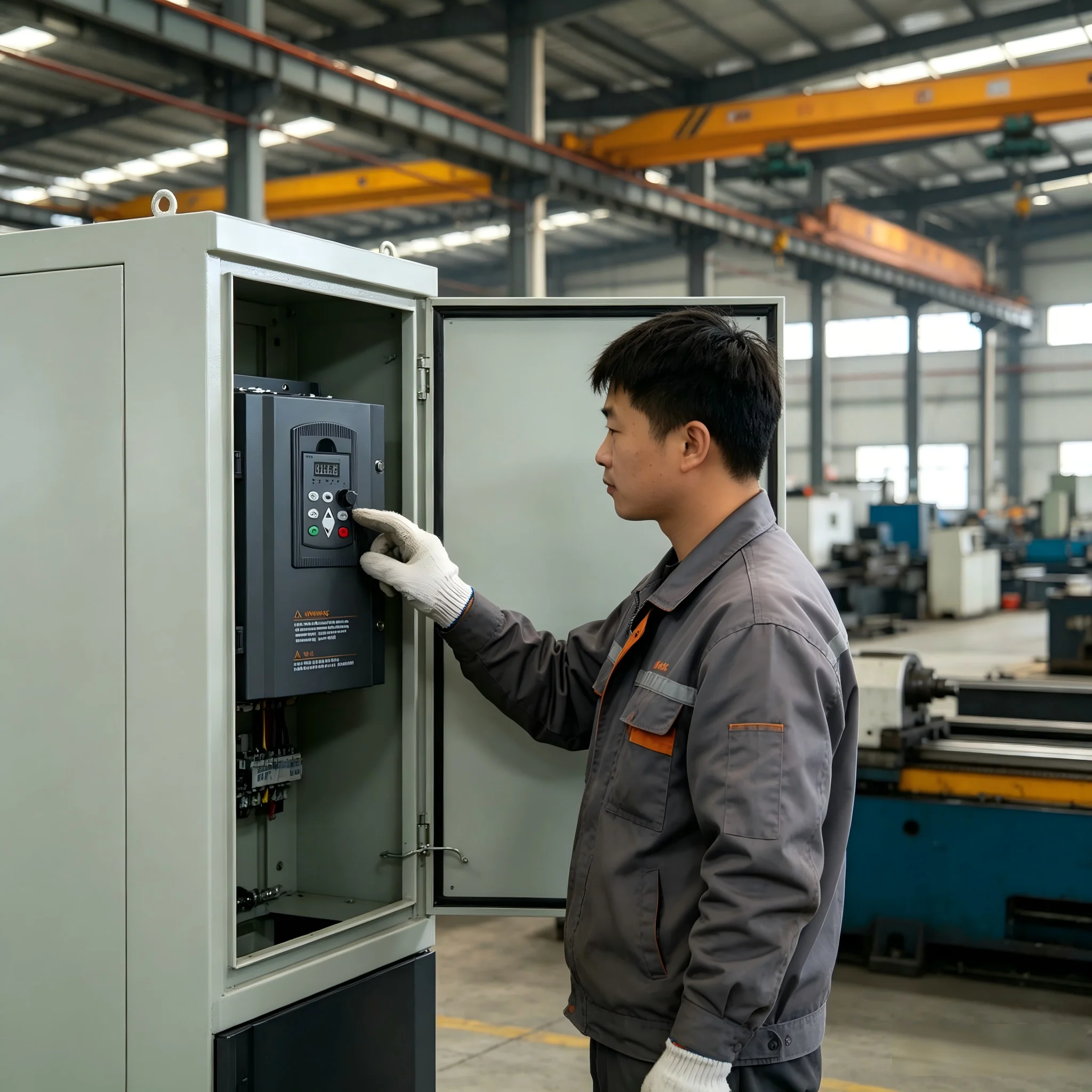 VFD Frequency Inverter 15kw-132KW V/F 440V Three-Phase Input & Output Motor Control Converter for Industrial Use