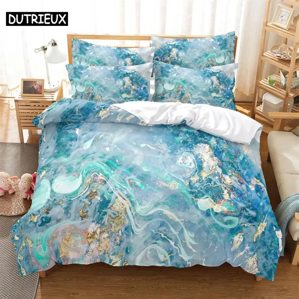 

Stone pattern Bedding 3-piece Digital Printing Cartoon Plain Weave Craft For North America And Europe Bedding Set Queen