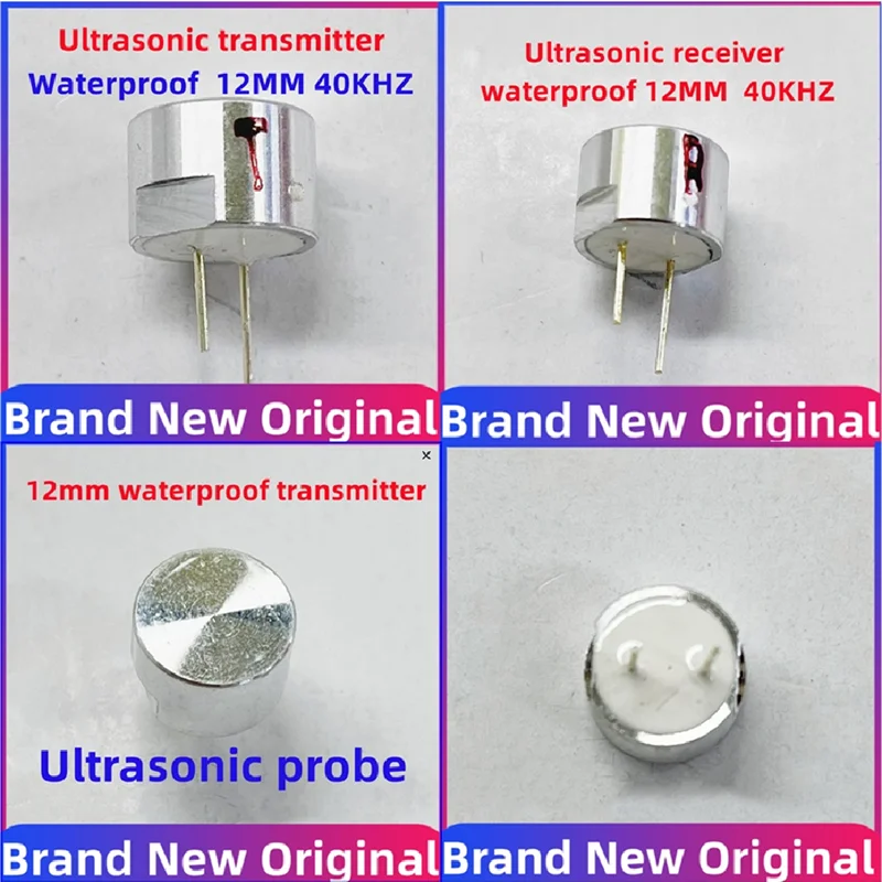 1 SZTUK 5 SZTUK Odbiornik ultradźwiękowy 12mm 40KHZ ultradźwiękowy wodoodporny nadajnik wodoodporna sonda ultradźwiękowa typu split 40K w zakresie
