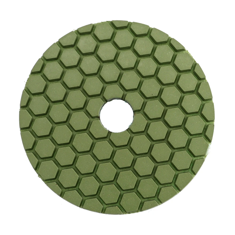 4 Stück 4-Zoll-Super-Polierscheiben, 4-Stufen-Nasspolierscheiben für Granit, Marmor, Stein und Beton, 100-mm-Schleifscheibe. – Detail 5