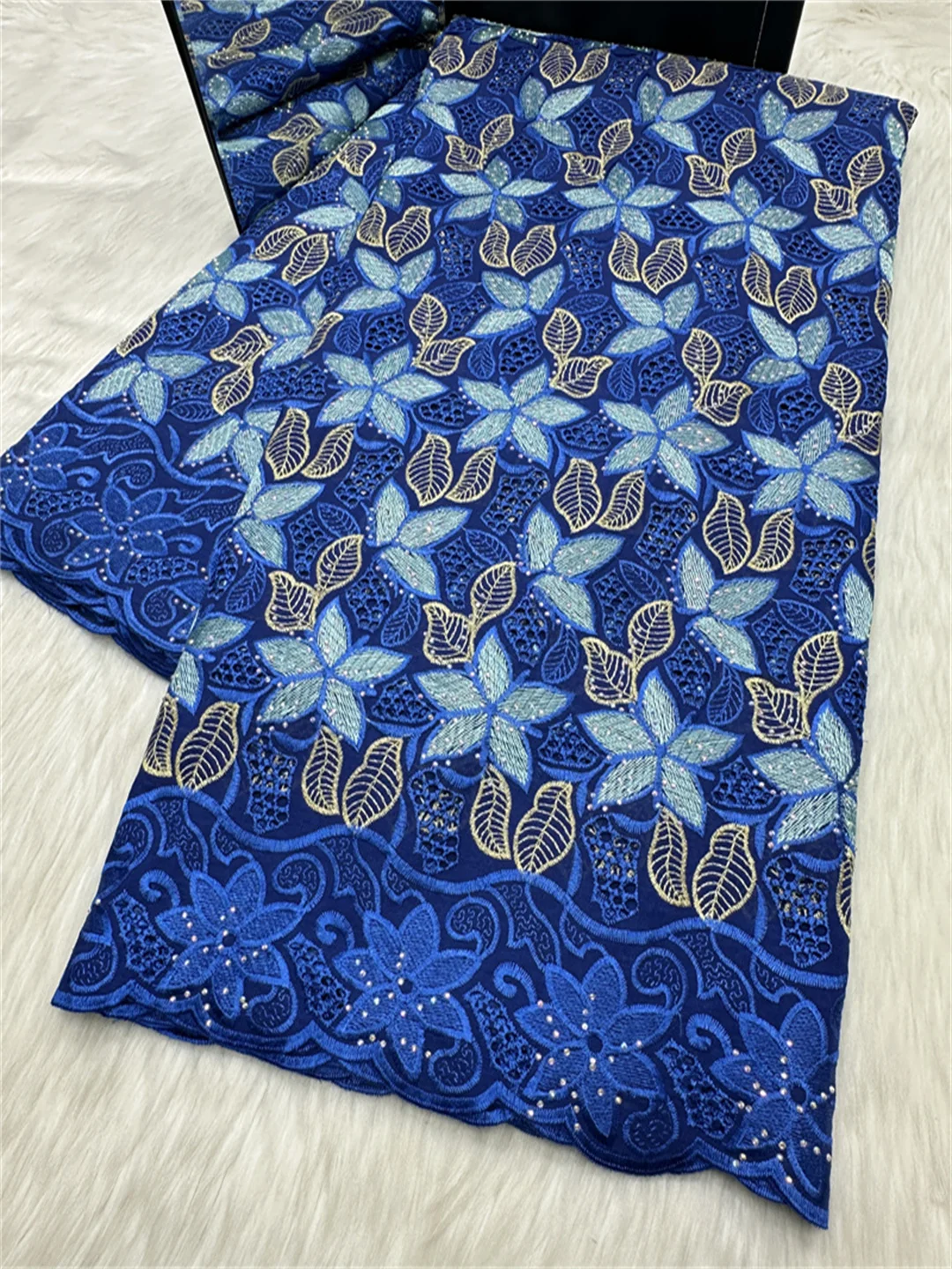 

African Guipure Cord Lace Fabric 2026 High Quality Lace 5 Yards Nigerian French Mesh Lace With Stones or Wedding Dress Sewing