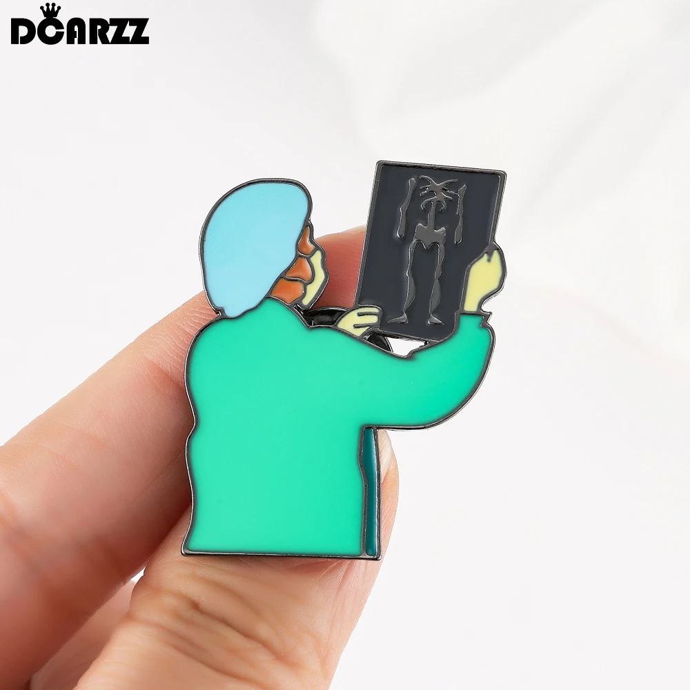 DCARZZ Medical Radiology Doctor Nurse Enamel Pin X-Ray Brooch Backpack Lapel Bag Badge Jewelry Accessories