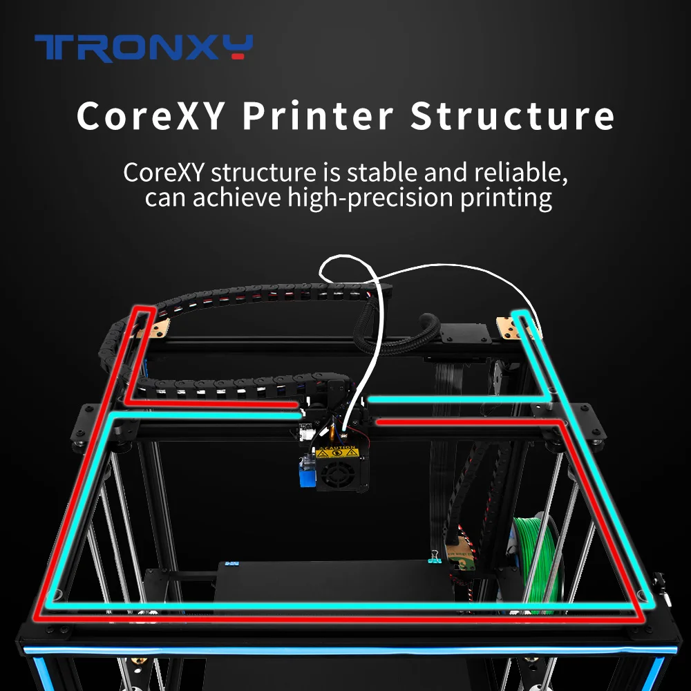 Imagem -05 - Impressora Tronxy X5sa400 3d Kit Faça Você Mesmo com Grande Placa de Construção 400x400x400 mm Metal Completo Alta Precisão Falha de Energia Impressão 3d