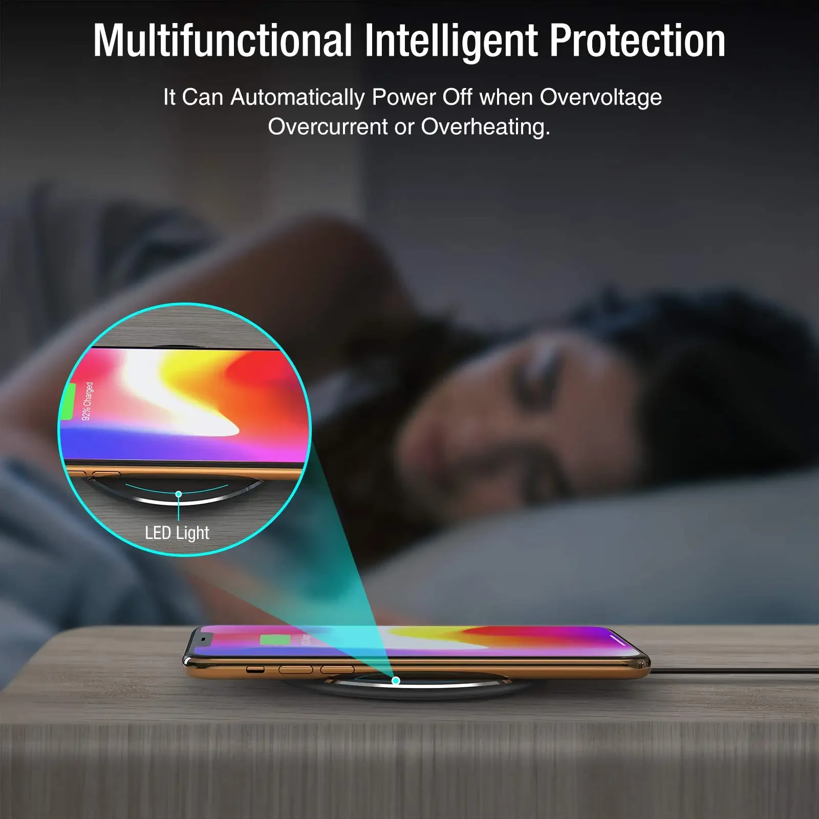 Oem Wholesale 30mm Long Distance 10w Fast Charging Invisible Under Desk Wireless Charger Professional Wireless Ultrathin Pad