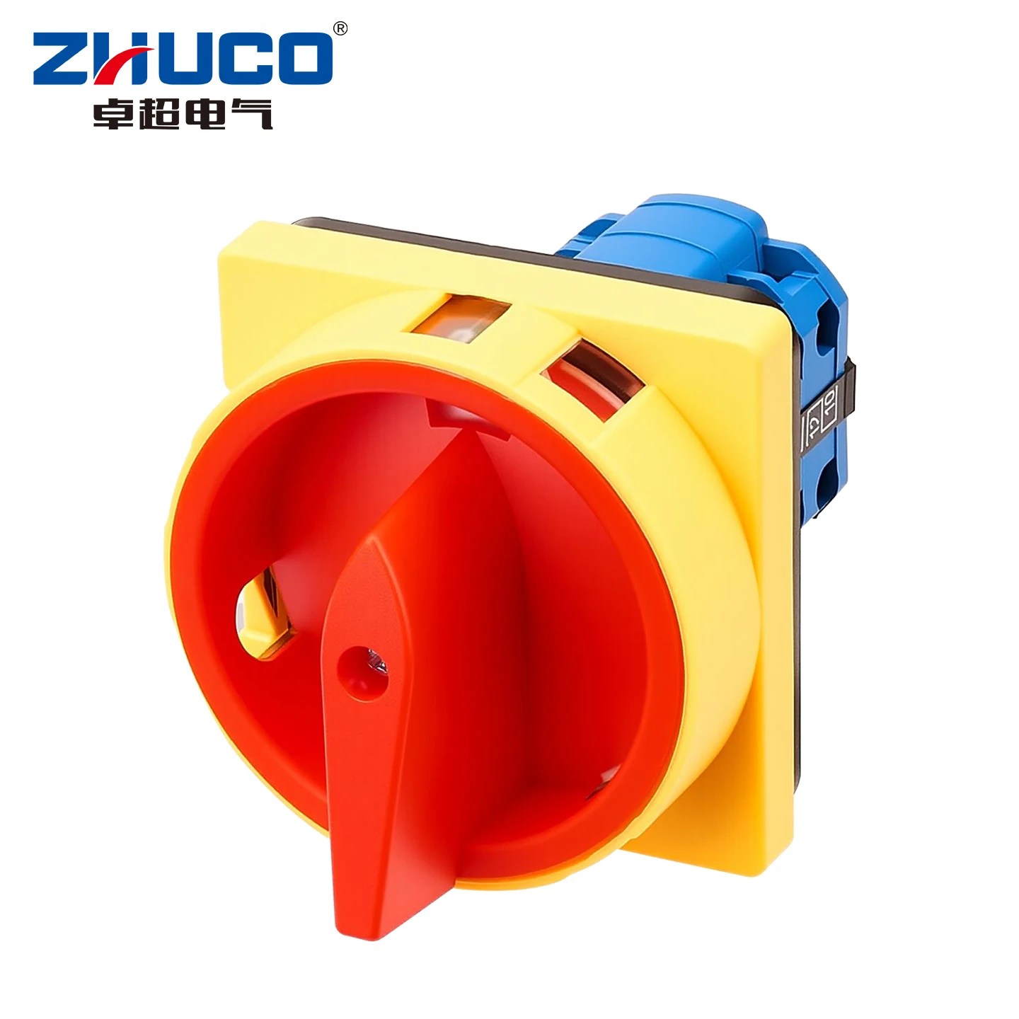 Zhuco 2-Position Selector Switch 20A 690V, 12-Terminal Universal Rotary Cam Selector with Locking Switch, Suitable for Distribution Cabinets, Machine Tools, Industrial Panels (Szw26-20/3Gs, on Off, Off on)