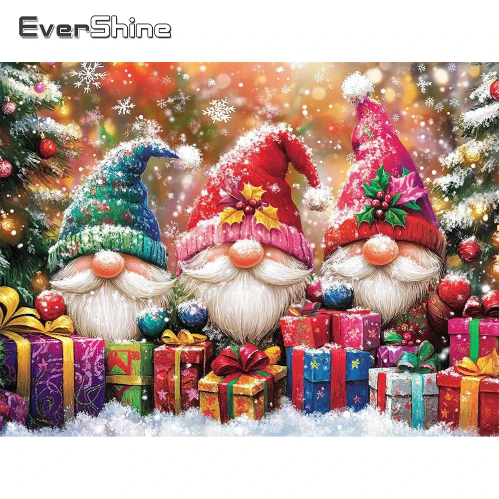 Evershine DIY Diamant Stickerei Weihnachtsmann Cartoon Charakter Mosaik Zwerg Acryl Handwerk Liefert Malerei Weihnachtsgeschenke