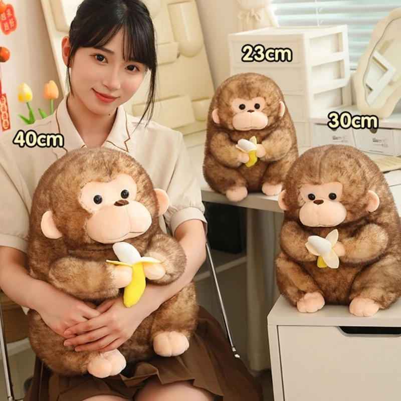 

CORB Golden Monkey Doll Animal for Girl Photostudio Doll Throw Pillow Party Gift