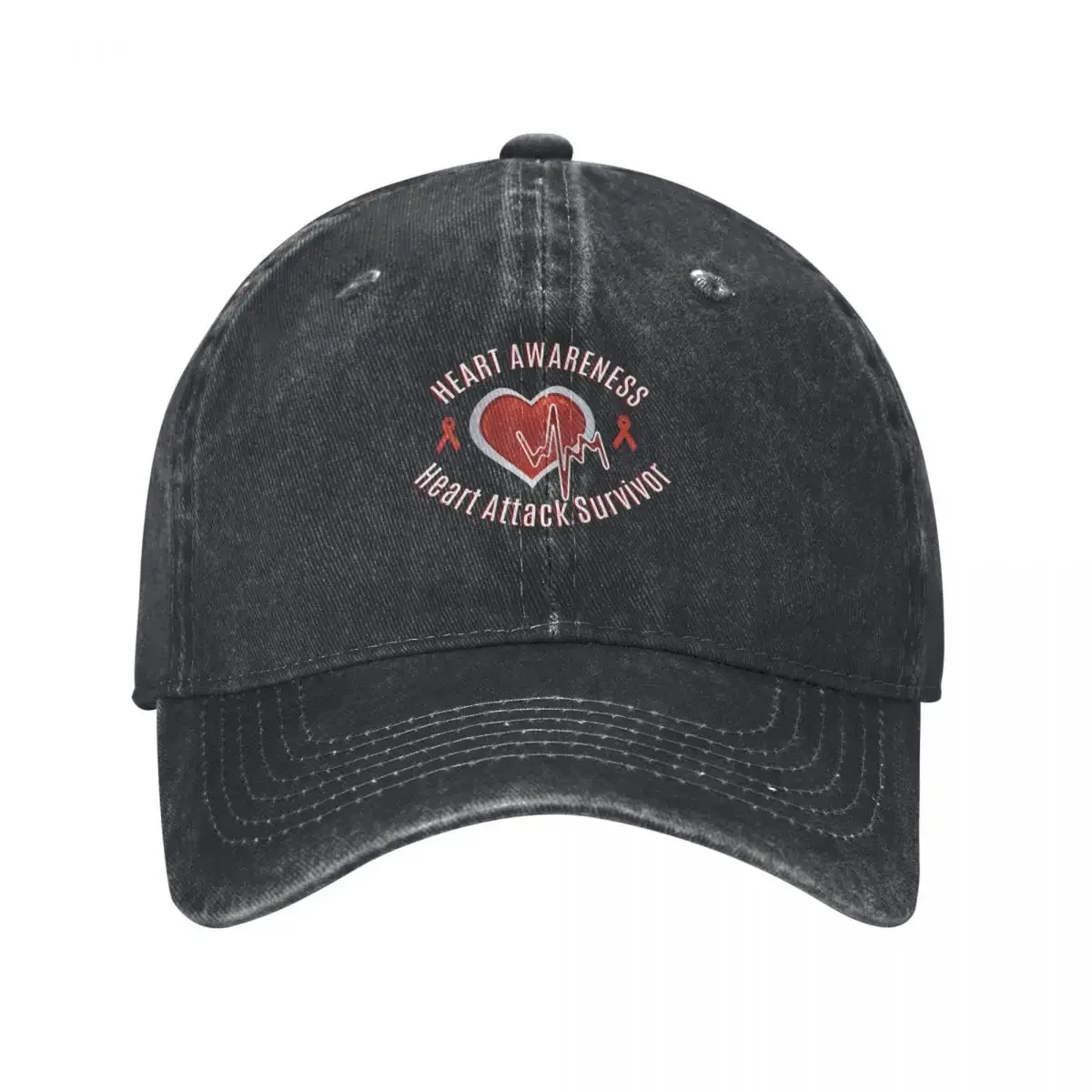 Heart Awareness Heart Surgery Cardiac Survivor Warrior Baseball Cap Vintage New Hat Men Golf Wear Women's