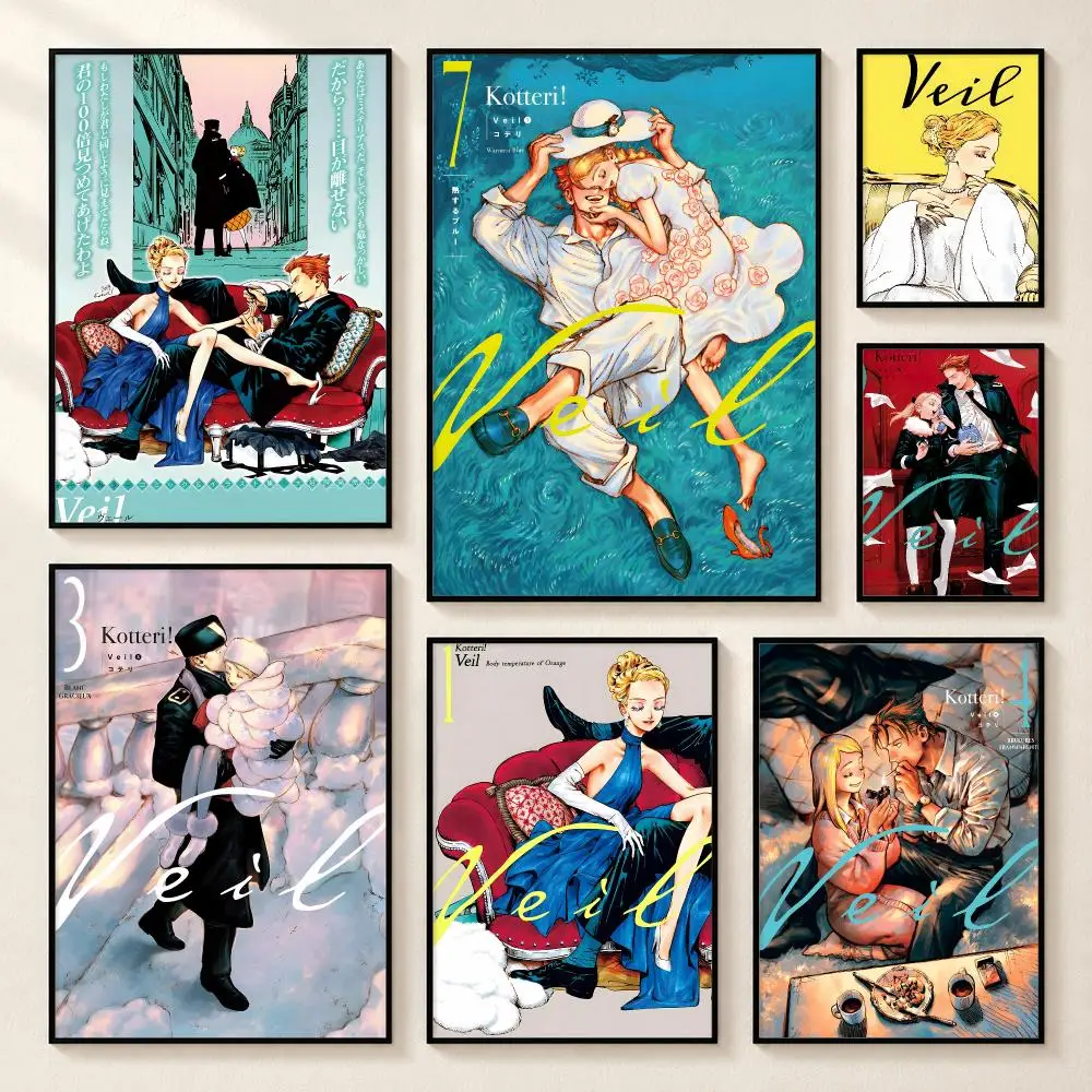 Anime V-Veil Poster High-definition poster stickers, suitable for bedroom living home decoration