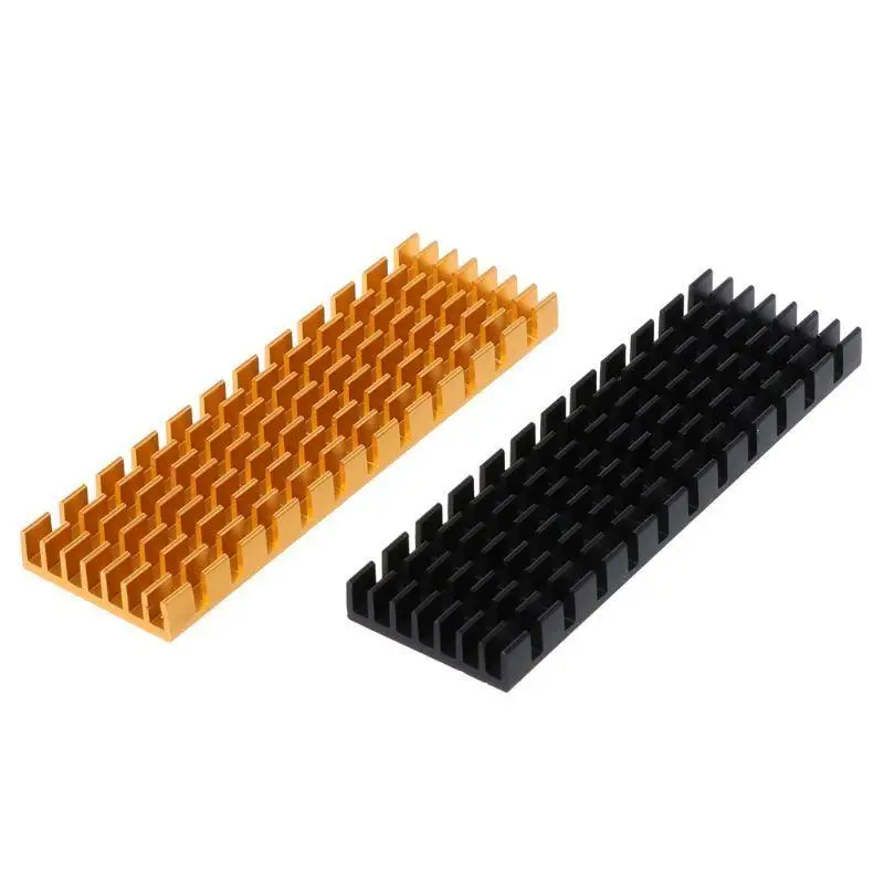 652F Aluminum Cooling Heat Sink Thermal Pads Heat Dissipation Radiator Thickness 6mm for M.2 PCI-E NVME SSD Heatsink