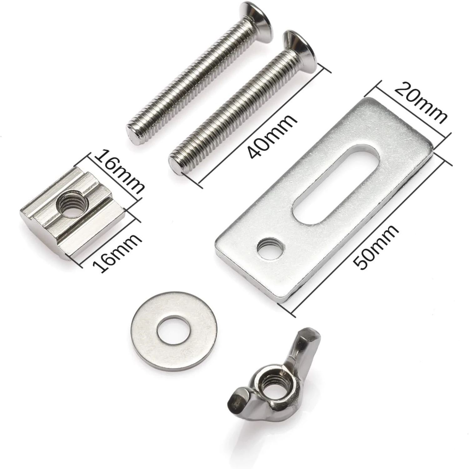Durable and Reliable Genmitsu Mini Hold Down Clamp Kit - 4PCS for 3018-PRO/3018-MX3/3018-PROVer CNC Router Machine. T-track Comp