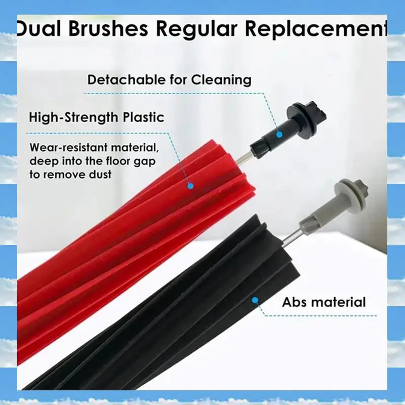 

24Pcs Replacement Parts Accessories Kit For Roborock Q8 Max+/Q8 Max Plus/Q5 Pro+/Q5 Pro Vacuum Cleaner